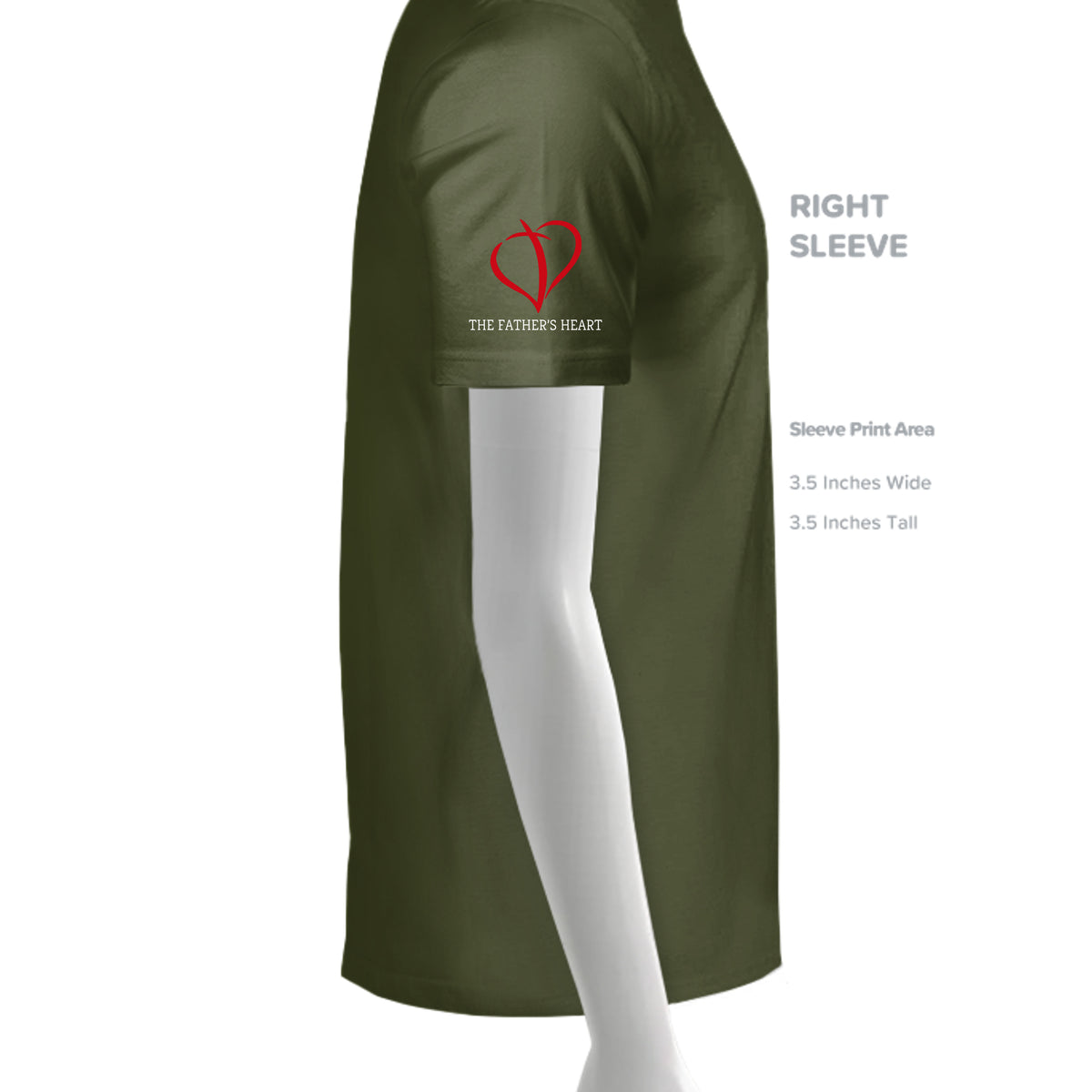 MILITARY GREEN - G500 - SLEEVE_RIGHT