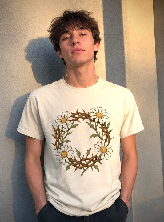 Daisy Crown Oversized Tee