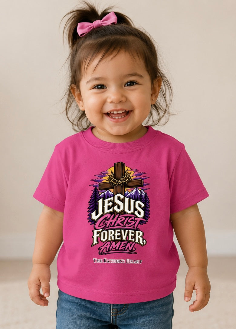 TFH Jesus Christ Forever, Amen Toddler Tee