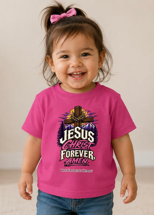 TFH Jesus Christ Forever, Amen Toddler Tee