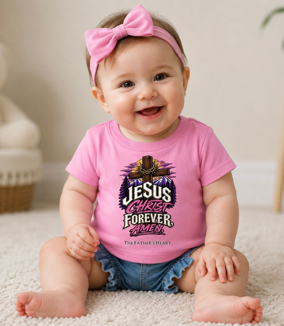 TFH Jesus Christ Forever, Amen Baby Tee