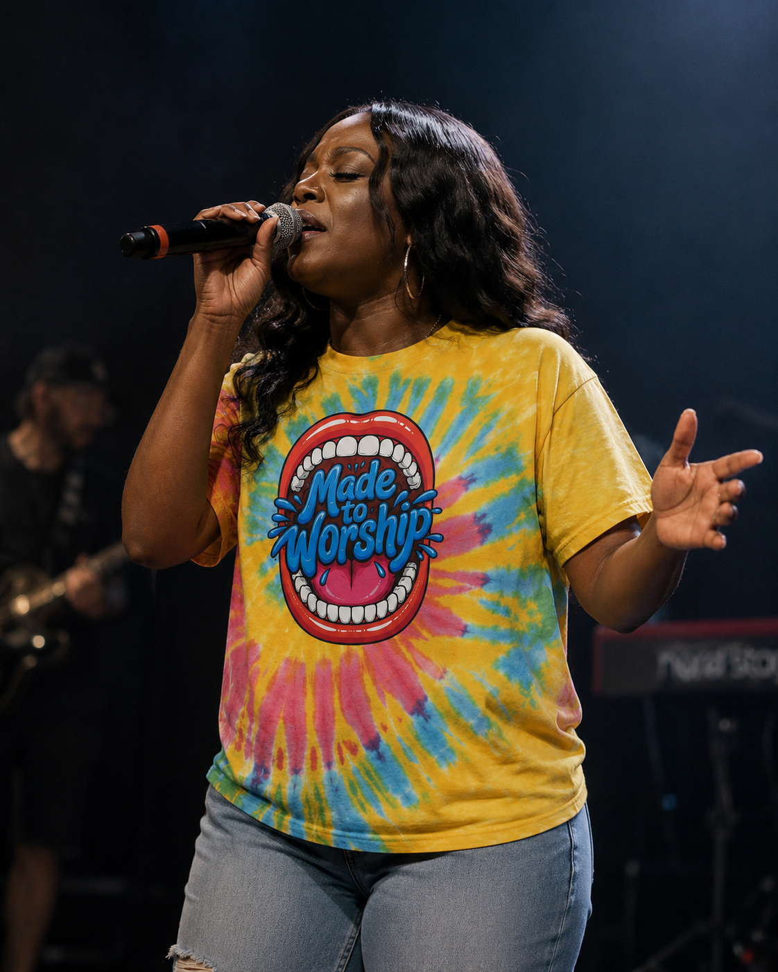 Made to Worship Tie Dye Tee