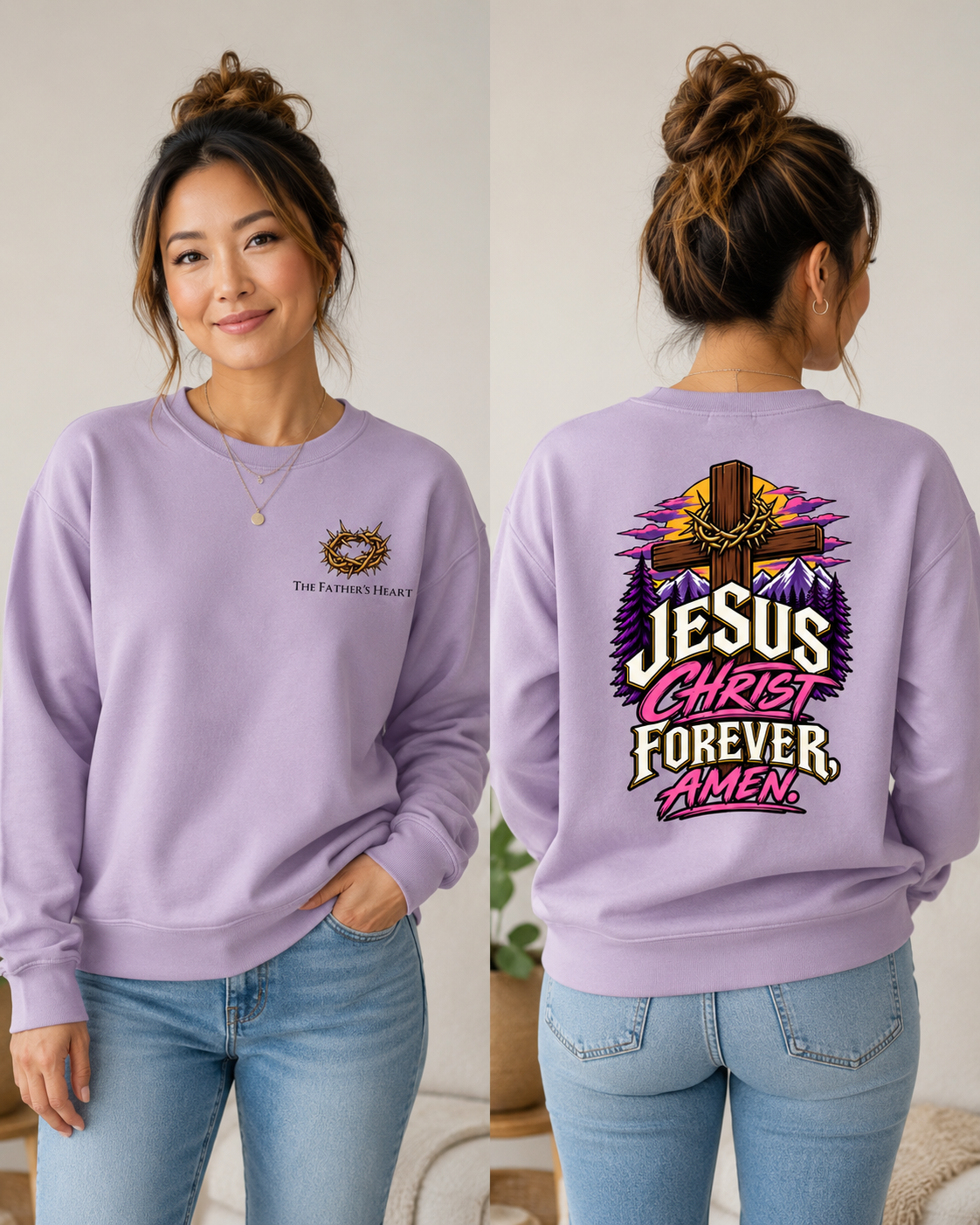 TFH In Jesus Christ Forever, Amen. Oversized Crew