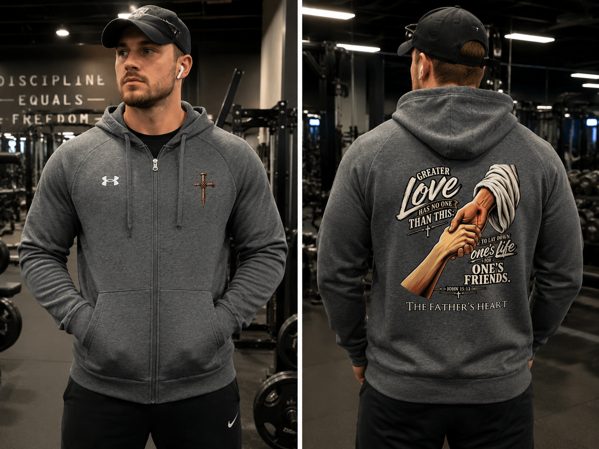 TFH Christ Over Under Armor Zip Hoodie