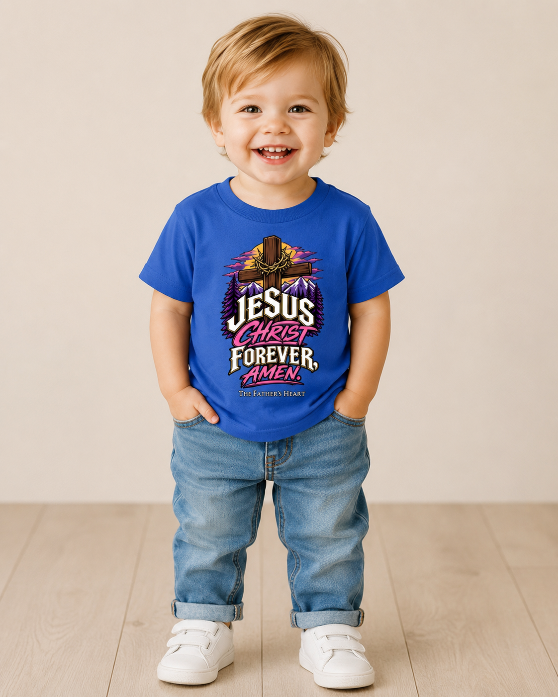 TFH Jesus Christ Forever, Amen Toddler Tee
