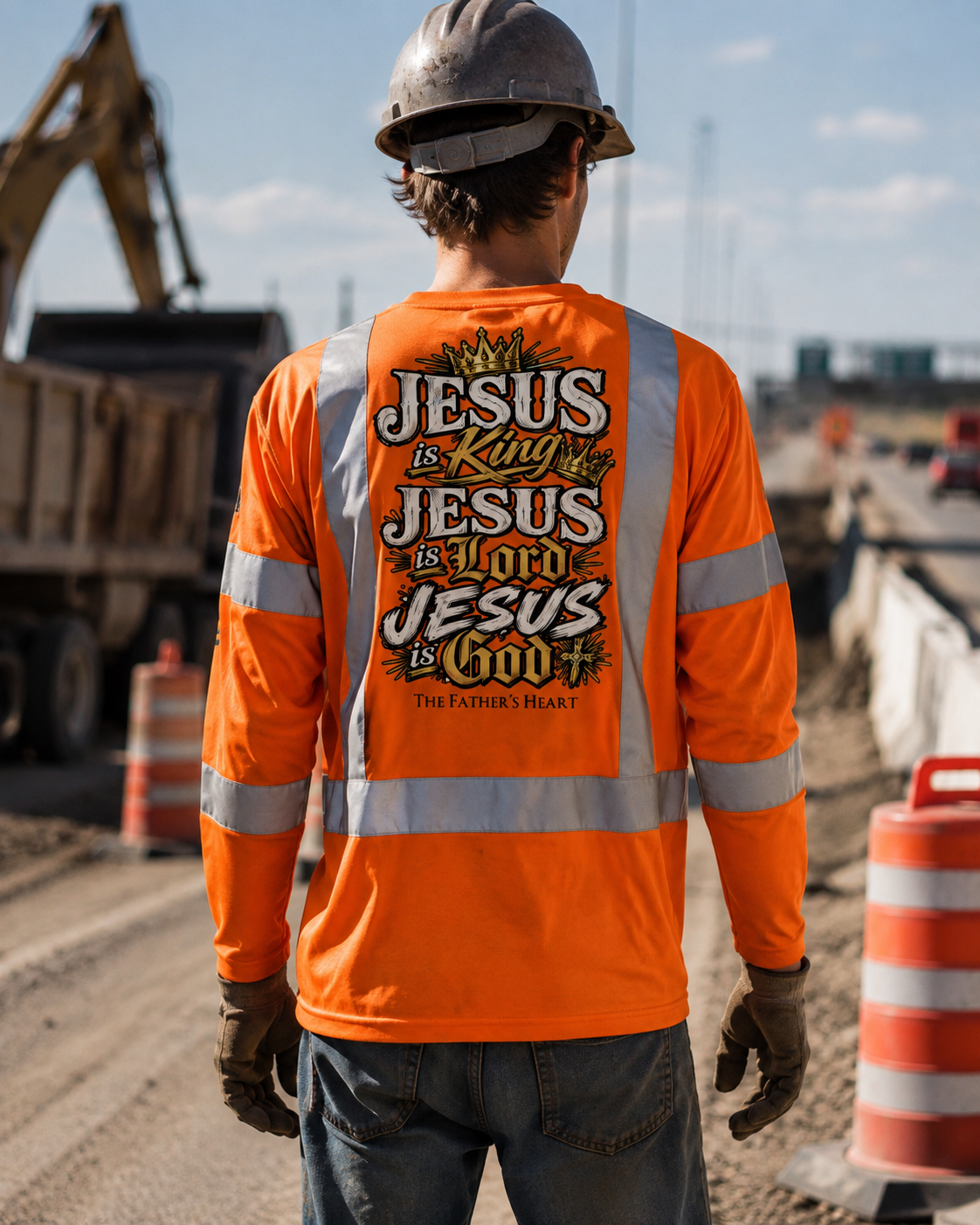 TFH Christ Over Long Sleeve Safety Tee