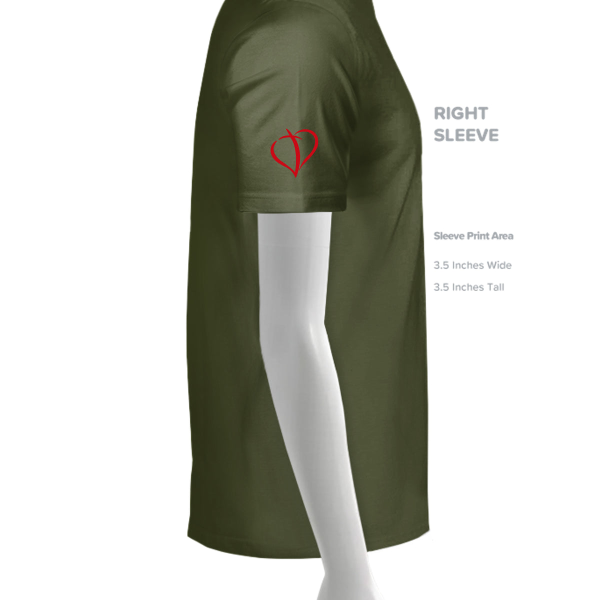 MILITARY GREEN - G500 - SLEEVE_RIGHT