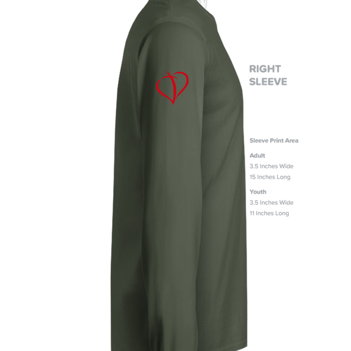 MILITARY GREEN - G180 - SLEEVE_RIGHT